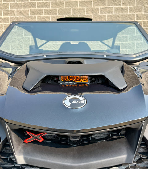 Can Am Maverick R BA-4 Hood Scoop LED Light Bar